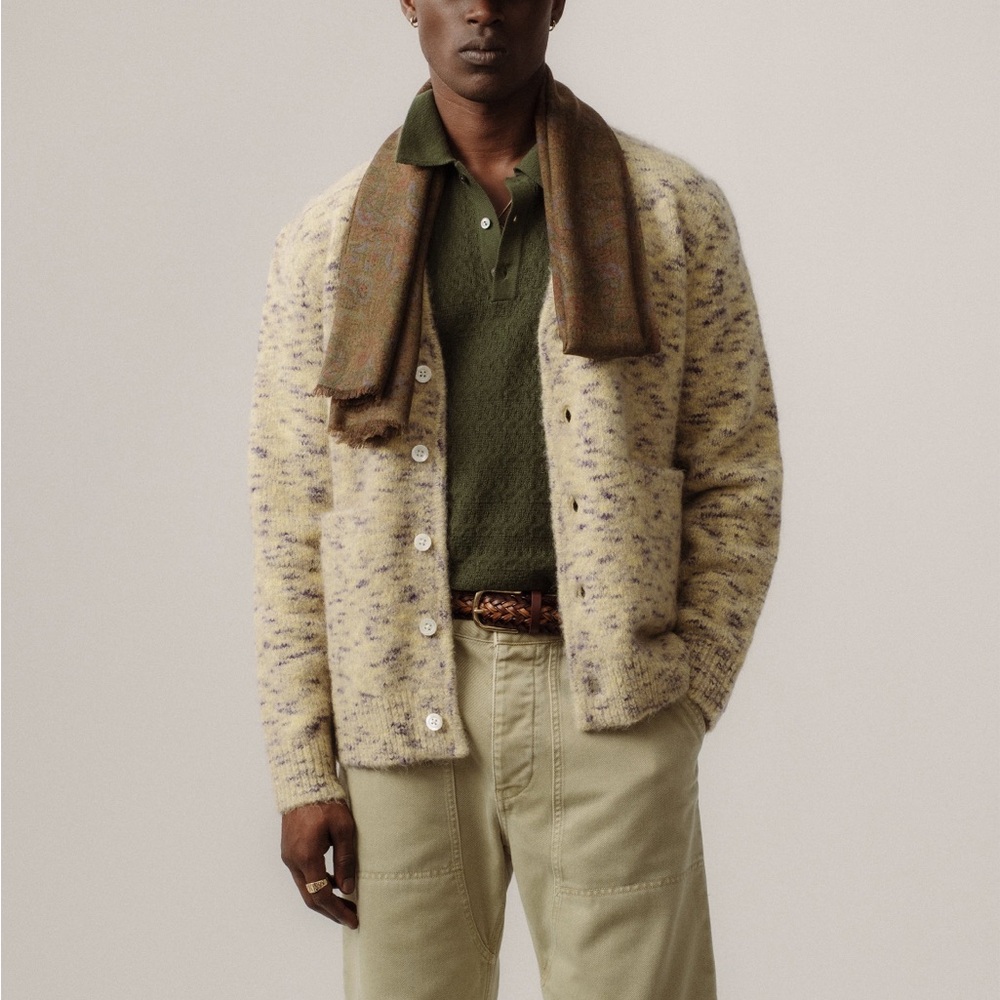 Aimé Leon Dore NWT Speckled Cardigan Sweater